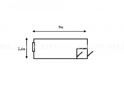 Блок-контейнер 9м с тамбуром для жилья в Медвенке